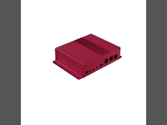 160*46*150 mm geanodiseerde zwarte aluminium koelkas met flens