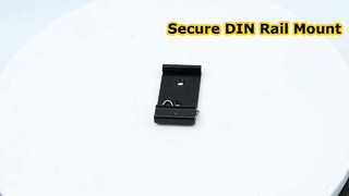 Aluminium 35 mm Din Rail vaste klem Zwarte DIN-rail montageclip voor relaismontage