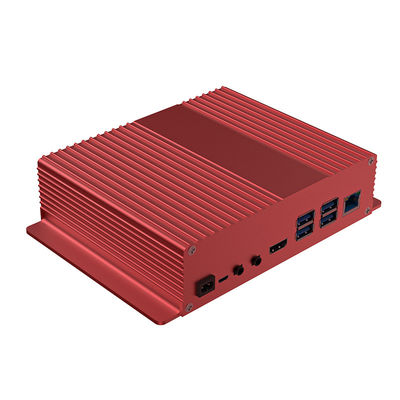 160*46*150mm Anodized Black Aluminum Cooling Case With Flange Wall Mount