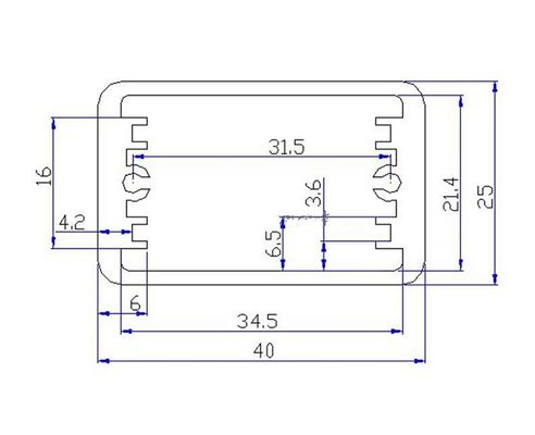Small Lightweight Aluminum Case Width 40mm Height 25mm Length 80mm In Anodized Silver For DIY Project Box