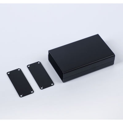 Corrosion Resistance Anodizing Black and Silver Extruded Aluminum Enclosure Housing For Industrial Control Panels