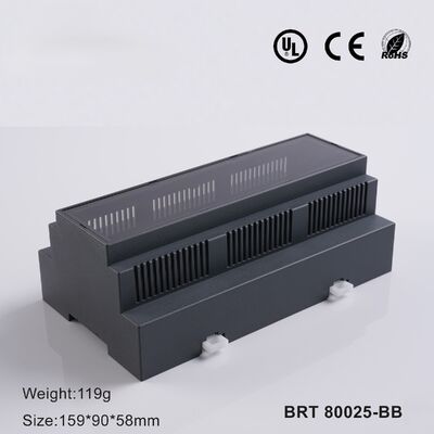 DIN Rail Enclosure 159*90*58mm 9 Module DIN Rail Box For Industrial Control & Power Supply