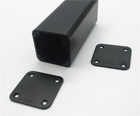 Sanded Black Small Aluminum Enclosure Width 32*32*80mm Custom Extruded Aluminum Casing