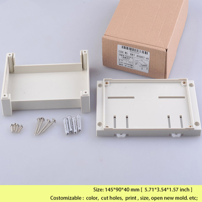 PLC DIN Spoorbijlage voor Elektronische Diy-de KabelKabeldoos 145*90*40 Mm van de Schakelaardoos
