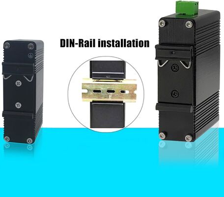Aluminium 35 mm Din Rail vaste klem Zwarte DIN-rail montageclip voor relaismontage