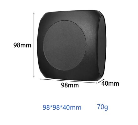 98*98*40mm Zwart IoT-communicatienetwerkhuis met textuuroppervlak