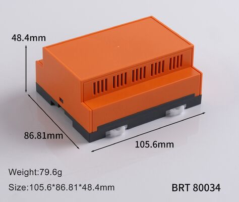 DIN Rail Enclosure BRT80034 105.6x86.8x48.4mm DIN Rail Box voor industriële besturing en voeding